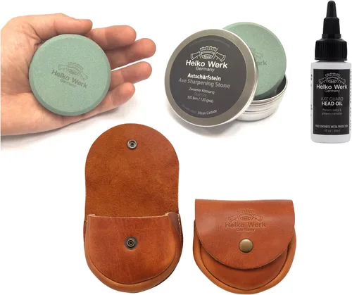 Miniatura 9 de Helko Werk - Piedra afiladora de hacha de doble grano – Afilador de hacha y disco de hacha, afilador de machete, afilador de hacha doble grano 120