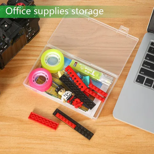 Miniatura 7 de Gbivbe Bolsa de almacenamiento de fotos de 4 x 6 pulgadas, 10 cajas interiores grandes de almacenamiento de fotos para almacenar hasta 1000 fotos