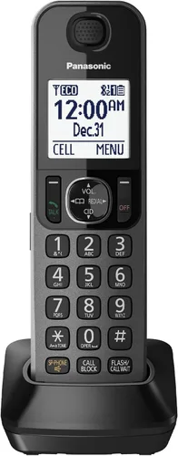 Panasonic KX-TGFA30M DECT 6.0 Teléfono inalámbrico digital adicional para la serie KX-TGF38, metal