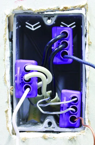 Miniatura 4 de King Innovation 95135 AlumiCONN Conector de cable de alambre, paquete de 100 unidades, púrpura, cuenta