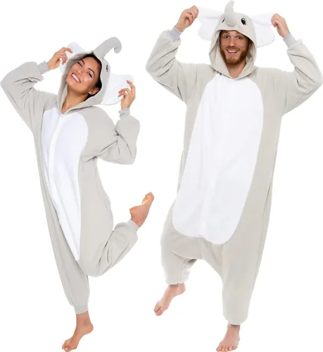 FUNZIEZ! - Disfraz de Halloween para adultos, de animales y criaturas marinas mameluco de felpa para adultos (mujeres y hombres)