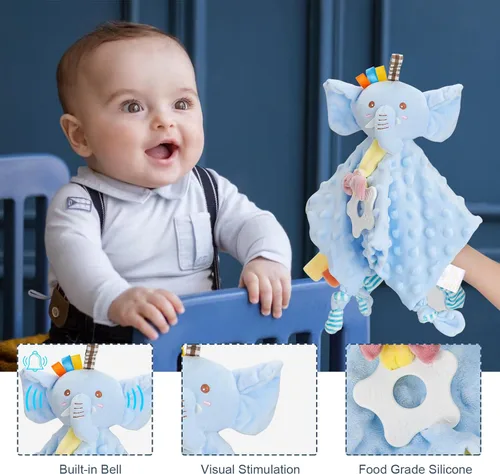 Miniatura 5 de Cesta de regalo para recién nacido para niño, juego de regalo de bienvenida a casa con manta envolvente, ropa, artículos esenciales para bebé, caja