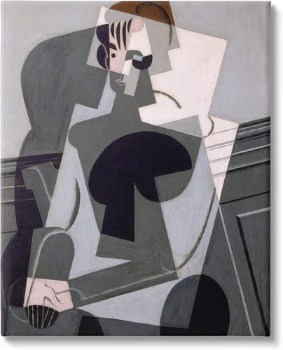 Miniatura 10 de Stupell Industries Retrato de Madame Josette Juan Gris Clásico Abstracto Pintura Flotante Enmarcado Arte De Pared, Diseño Por one1000paintings