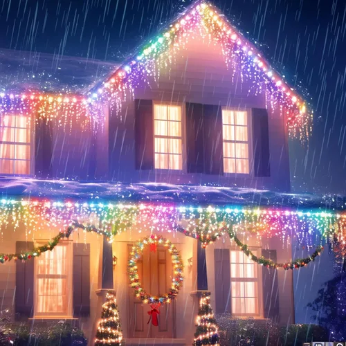 Miniatura 4 de Luces de Cadena Solares Luces de Navidad Solares 200 LED 72 Pies 8 Modos Luces de Cadena para Exteriores Impermeables para Jardín Fiesta Patio Hogar