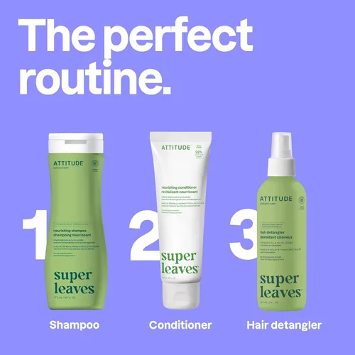 Miniatura 6 de ATTITUDE Champú Nutritivo para el Cabello, Verificado por EWG, Para Cabello Seco y Dañando, Ingredientes de Origen Natural, Vegano y a Base