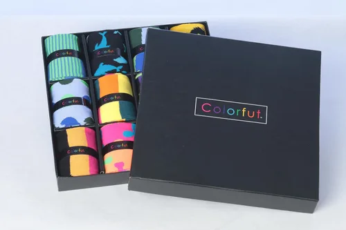 Miniatura 9 de JAMES FIALLO Calcetines de vestir para hombre, calcetines de vestir para hombre, estilo casual, coloridos, divertidos, novedosos, a la moda, paquete