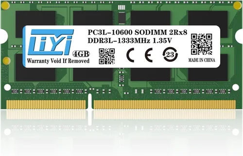 Miniatura 8 de LIYI DDR3L 4GB RAM Individual 1066MHz PC3 PC3L-8500 CL7 1.35V DRAM de Baja Tensión SO-DIMM DDR3L RAM 204-Pin 2Rx8 Doble Rango Sin Búfer No-ECC
