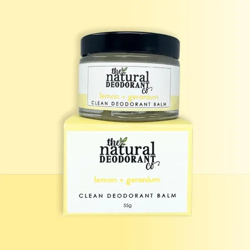 Miniatura 5 de The Natural Deodorant Co, Clean Bálsamo desodorante limón y geranio 1.94 oz, sin aluminio, sin plástico, protección todo el día