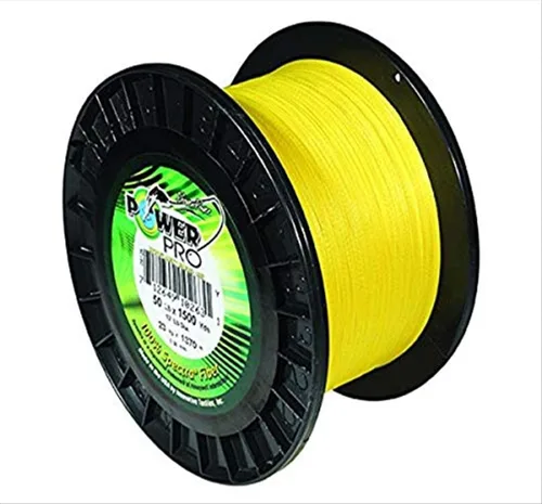 Miniatura 8 de Línea de pesca con costura de fibra Spectra Power Pro Amarillo alta visibilidad