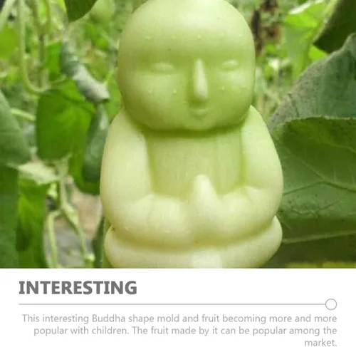Miniatura 9 de GANAZONO Buddha Fruit 4.92 x 3.74 x 2.36 pulgadas transparente PC material moldeador herramienta para jardín frutas verduras cultivo diversión