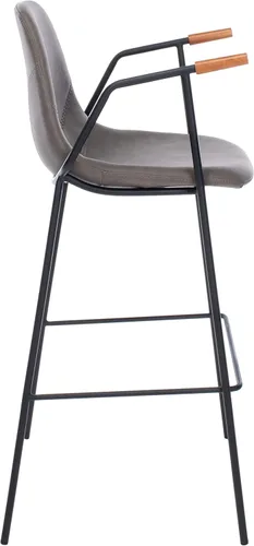 Miniatura 7 de Safavieh Home Collection Tanner Taburete de bar gris ceniza Mid-Century