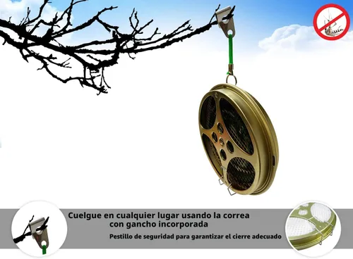 Miniatura 3 de W4W Soporte portátil de bobina de mosquitos, bobina de mosquitos y quemador de incienso para uso al aire libre, lado de la piscina, patio, cubierta