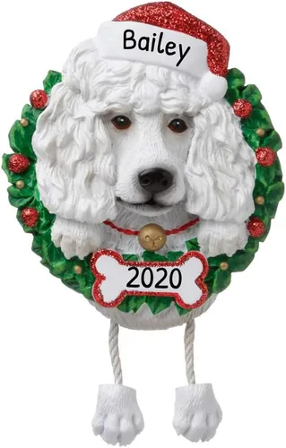 Miniatura 18 de Adornos de Navidad personalizados para perros de Elfos 2024 – Corona Shih Tzu para la primera Navidad de los amantes de los perros