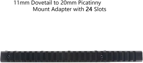 Miniatura 5 de Picatinny Rail Dovetail to Picatinny Adapter for 11mm to 20mm Converter Rail Mount, Lightweight Rail Mount for 1913 Rails
