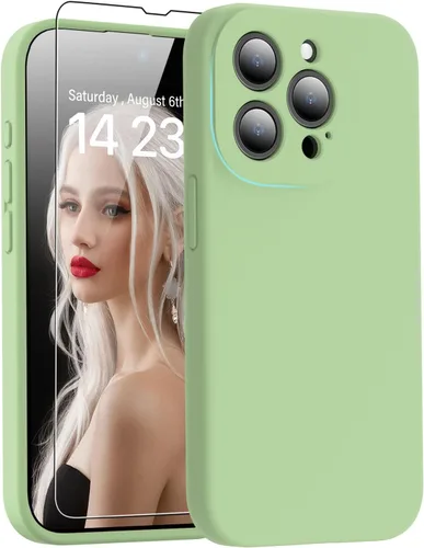 Miniatura 56 de DEENAKIN Funda de silicona compatible con iPhone 12 con protector de pantalla, mejora la protección de la cámara, funda protectora suave y flexible