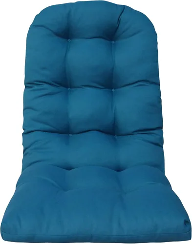 Miniatura 14 de Cojines para silla Adirondack para patio al aire libre, esquinas redondas, color azul lago
