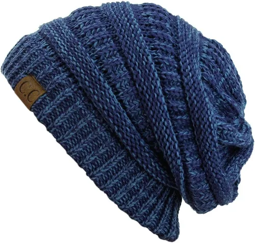Miniatura 522 de C.C Trendy Warm Chunky Soft Stretch Cable Knit Beanie