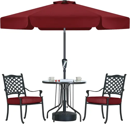 Miniatura 24 de MASTERCANOPY Sombrilla de Patio Valance para Mesa de Exterior Market - 8 Varillas (9 pies, Turquesa)