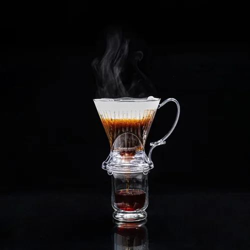 Miniatura 9 de Gotero de café Clever y filtros, grande 18 oz, diseño clásico original, plástico libre de BPA seguro, cafetera de goteo, cafetera de goteo por