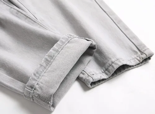Miniatura 7 de AITITIA - Jeans rasgados de ajuste estándar para hombre