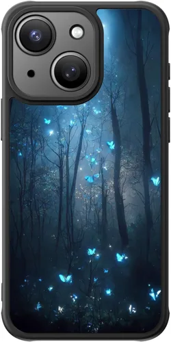 Miniatura 77 de FUNMIKO Funda para iPhone 16 Plus, carga inalámbrica y protección de grado militar, diseño floral moderno para mujeres y niñas, funda antideslizante