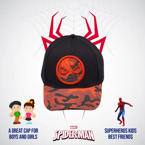 Miniatura 3 de Marvel Spiderman Hat for Boys, Breathable Spiderman Baseball Cap for Toddlers, Boys Ages 3-9