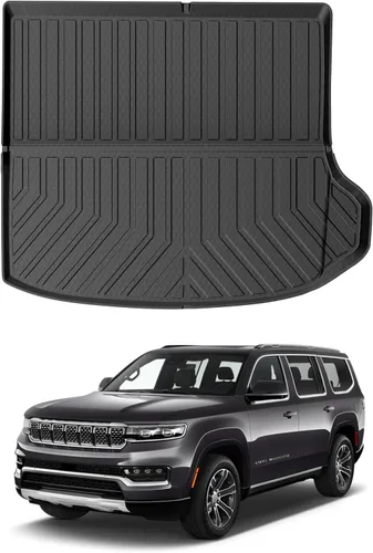 Miniatura 12 de Mixsuper Forro de carga para Rivian R1S 2022-2024 2025, alfombrilla para maletero para todo tipo de clima, para accesorios R1S, alfombrilla