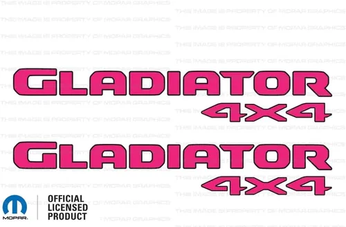Miniatura 17 de Gladiator - Calcomanías gráficas para cabecera de 4 x 4 para Jeep Wrangler/Gladiator JL/JT (2019-2024) 392 bronce con contorno negro F392BO