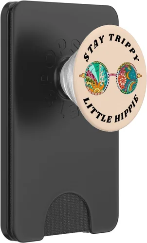 Miniatura 7 de Stay Trippy Little Hippie Funny Peace Love Hippy - Soporte para teléfonos y tabletas, Negro