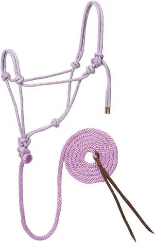 Miniatura 15 de Weaver Leather Cuerda trenzada de diamante halter y plomo Rosa brillante/Oro/Turquesa
