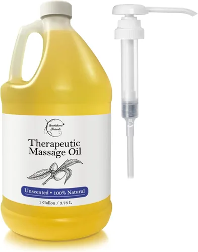 Aceite de masaje sin perfume para terapia de masaje | 100% aceite corporal natural | Calidad premium para spa y uso profesional | Fórmula calmante,
