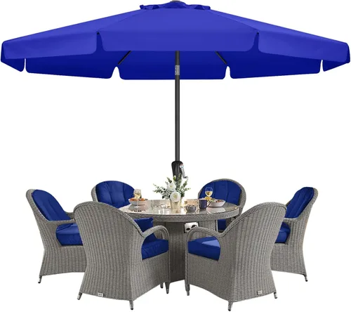 Miniatura 25 de MASTERCANOPY Sombrilla de Patio Valance para Mesa de Exterior Market - 8 Varillas (9 pies, Turquesa)
