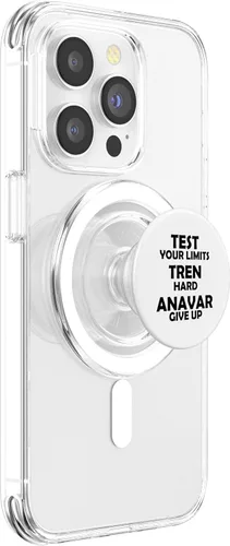 Miniatura 3 de Test Your Limits Tren Hard Funny Bodybuilding Gym Design PopSockets MagSafe PopGrip for iPhone