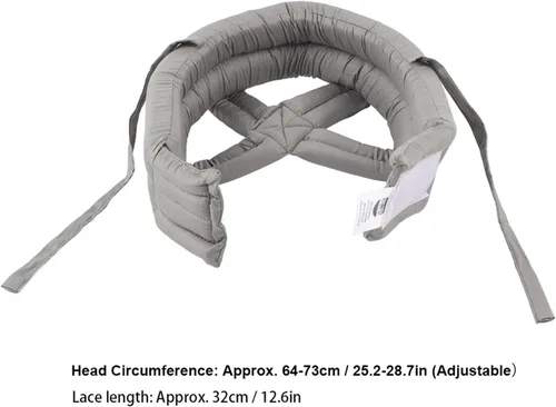 Miniatura 8 de Plplaaoo Casco protector grueso y suave anticaídas para personas mayores, sombrero de protección de cabeza transpirable ajustable para recuperación