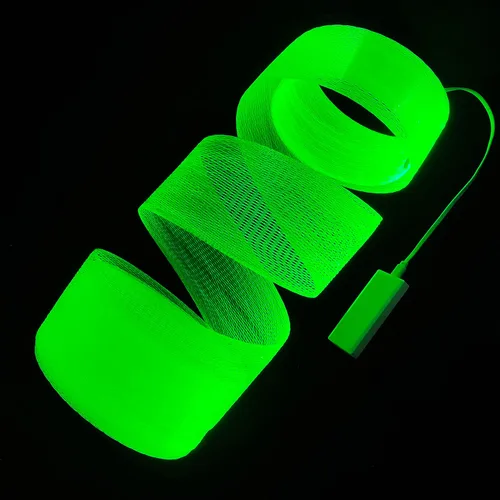 Miniatura 4 de Kits de luces LED de malla de fibra óptica Shiningme para techo y árboles de Navidad - Lámpara de luz nocturna luminosa de fibra óptica en malla