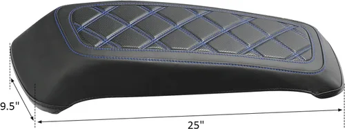 Miniatura 8 de Fundas para tapa de alforja de motocicleta, con costuras de diamante azul, para Harley Touring Modelos Road King Street Glide Road Glide Electra