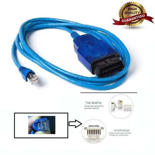 Miniatura 2 de AntiBreak ethernet enet a obd2 E-sys Herramientas de cable E-SYS rj45 enet a OBD2 f Serie 2M compatible enet