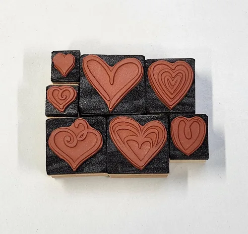 Miniatura 2 de Sellos de goma con corazones de San Valentín