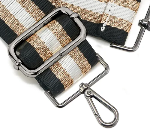 Miniatura 2 de ZOOEASS Hebillas de níquel Correa ancha para el hombro ajustable de repuesto para cinturón de pistola, hebilla de guitarra estilo bandolera