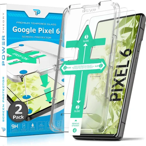 Miniatura 7 de Power Theory Protector de pantalla para Google Pixel 6 PRO [2 unidades] [no de vidrio] compatible con fundas, cubierta completa, película flexible