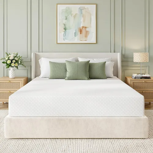 Miniatura 13 de EGOHOME Colchón de espuma viscoelástica individual XL, colchón de cama de 10 pulgadas en una caja con gel de té verde refrescante, alivia la presión
