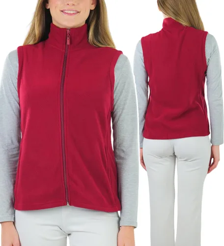 Miniatura 4 de ToBeInStyle Chaqueta de forro polar con cremallera y cuello alto para mujer