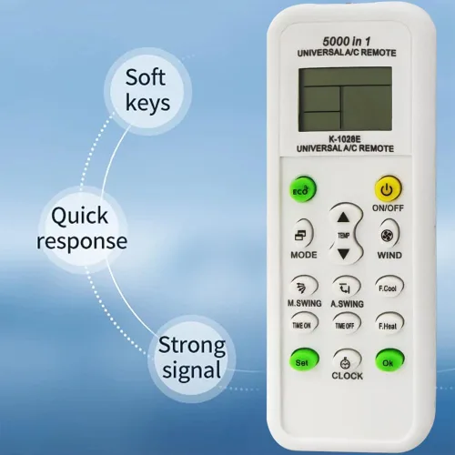 Miniatura 2 de Control remoto universal de CA, compatible con múltiples marcas 5000 en 1, modelo K-1028E, pantalla LCD