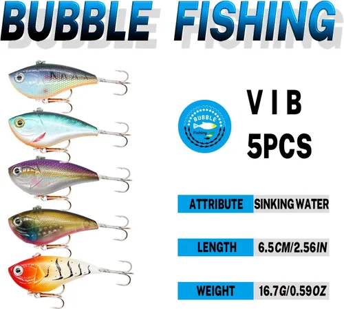 Miniatura 4 de Juego de señuelos de pesca Minnow Crankbaits Cebo de saltamontes Cebo de varias etapas cebos duros de varios tamaños