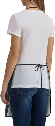 Miniatura 3 de Sigouyinei Delantales para mujeres con bolsillos, delantal para hombres, delantal adecuado para chefs camareros, técnicos de uñas para hornear