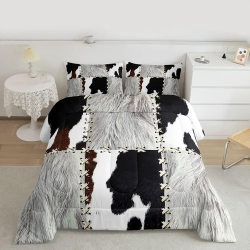 Miniatura 9 de jejeloiu Juego de ropa de cama Queen y King, juego de edredón de panal para niños, niñas, adolescentes, decoración de habitación, edredón Multi 07