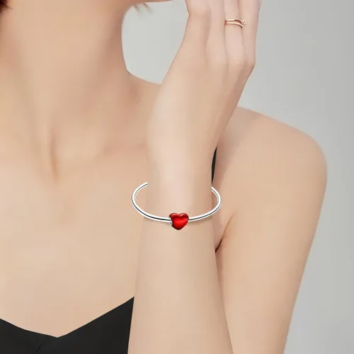 Miniatura 59 de LUXILLA Abalorio de plata de ley 925 para madre, hija, abuela, para familia, amor, madre, hija, abuela, para pulseras, collares, dijes, abalorios