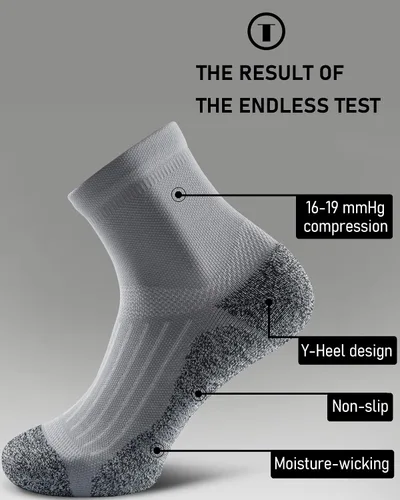 Miniatura 4 de Calcetines de compresión para hombres y mujeres, calcetines acolchados para correr y senderismo