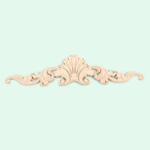 Miniatura 5 de MUXSAM Apliques tallados en madera, detalles de tallado transparente superpuestos, calcomanías artesanales para gabinetes, manteles de pared