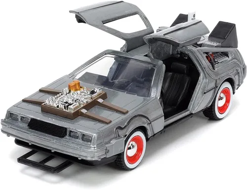 Miniatura 4 de Jada Toys Back to The Future Part III 1:32 Time Machine - Coche fundido a presión, juguetes para niños y adultos